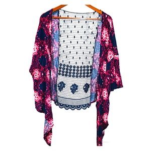 Navy and Pink Kimono